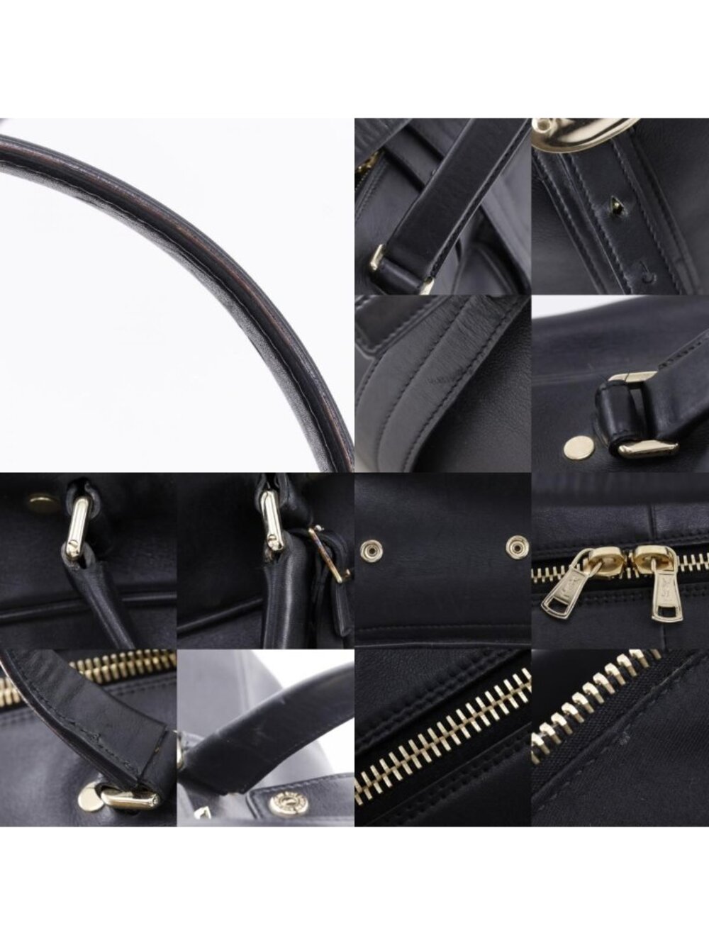 Saint Laurent Leather Black Boston - Picture 9 of 10